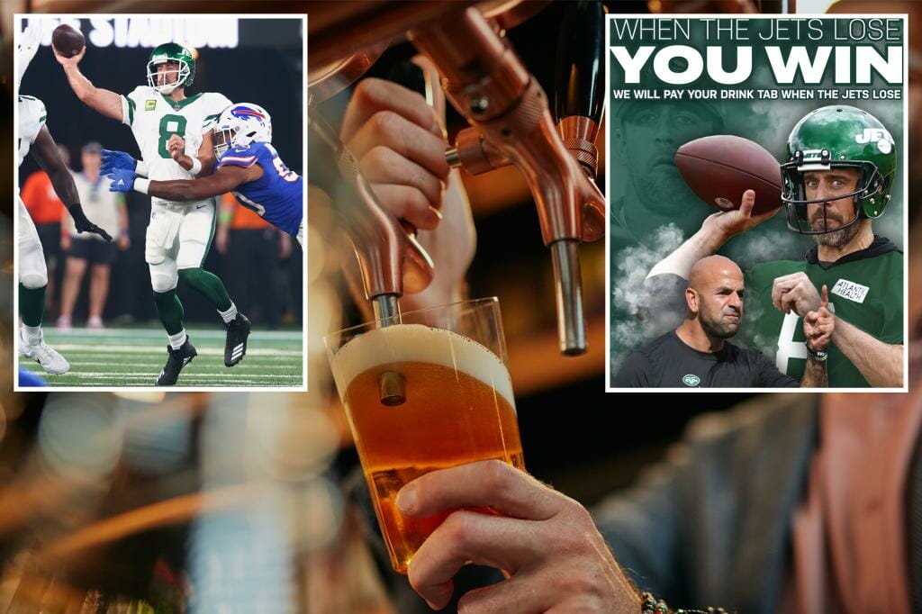 Milwaukee Pub Changes Rules on 'Jets Lose, You Win' Booze Promotion
