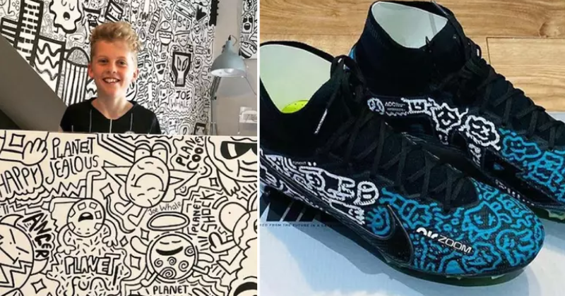 Notable feat: UK's Doodle Boy who was criticized for doodling gets deal with Nike