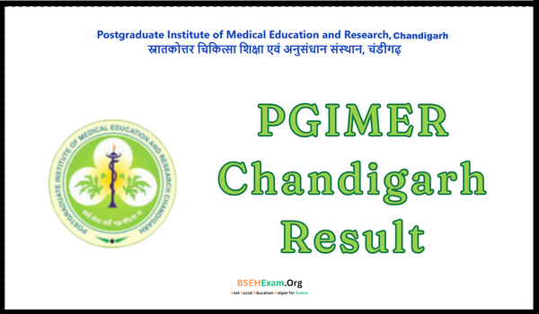 PGIMER Chandigarh Result