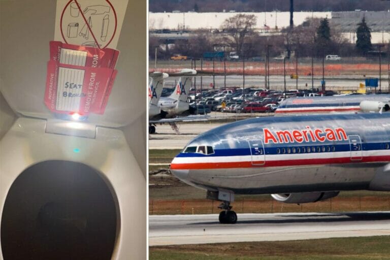 Photo shows hidden iPhone allegedly placed in American Airlines bathroom used by teen: family