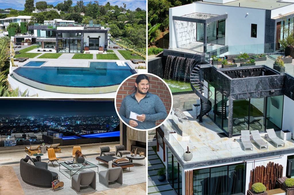 Powerball winner Edwin Castro splurges on new $47 million mansion in Los Angeles in his latest lavish purchase after winning $2 billion