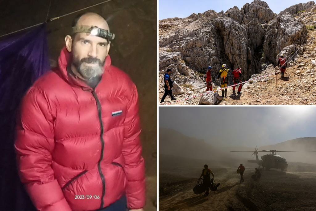 Rescue groups begin extracting New York man trapped 3,000 feet underground in Turkish cave