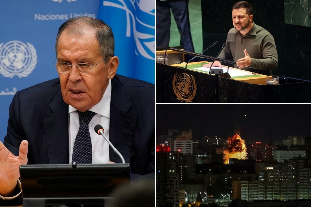 Russian Foreign Minister ridicules Ukrainian peace plan at United Nations