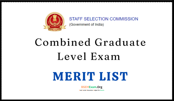SSC CGL Merit List