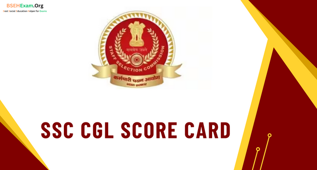 SSC CGL Score Card