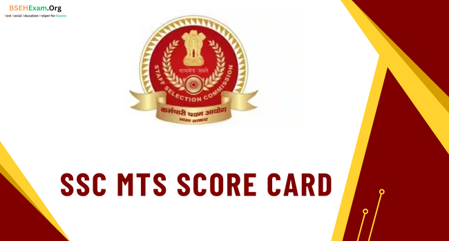 SSC MTS Score Card