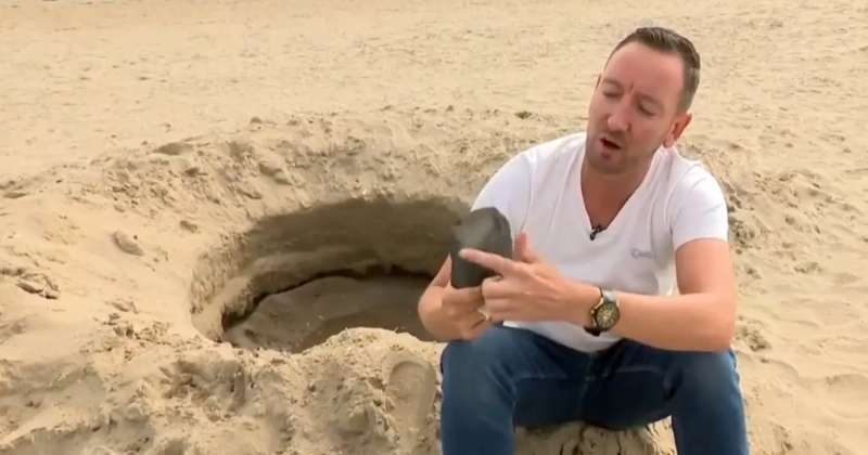 This Viral 'Cosmic Crater' Found By Irish TV Turns Out To Be A Hole Dug By Adult Men On Dublin Beach, Watch Now