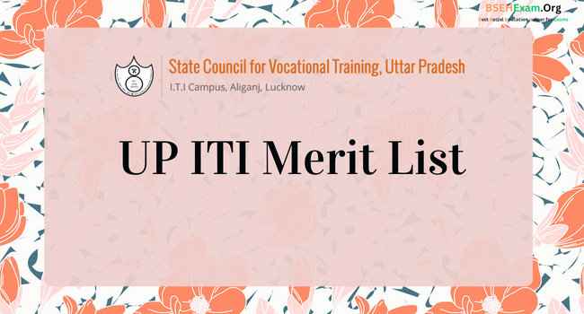 UP ITI Merit List