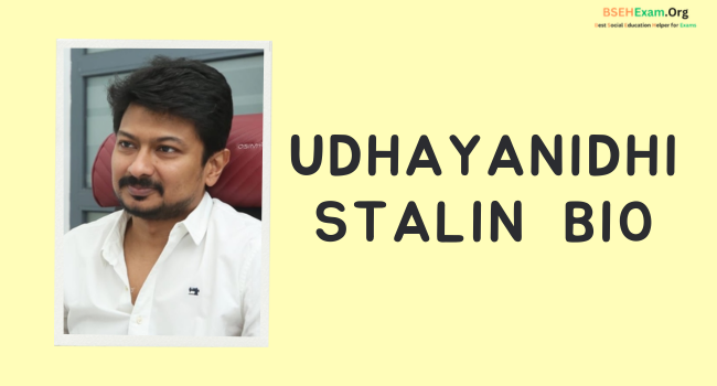 Udhayanidhi Stalin Bio