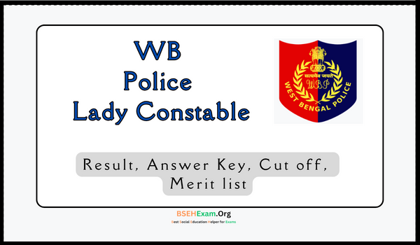 WB Police Lady Constable Result
