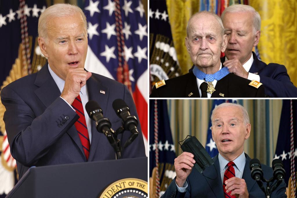 WH spokesperson insists Biden's hasty Medal of Honor release was to 'minimize' COVID exposure