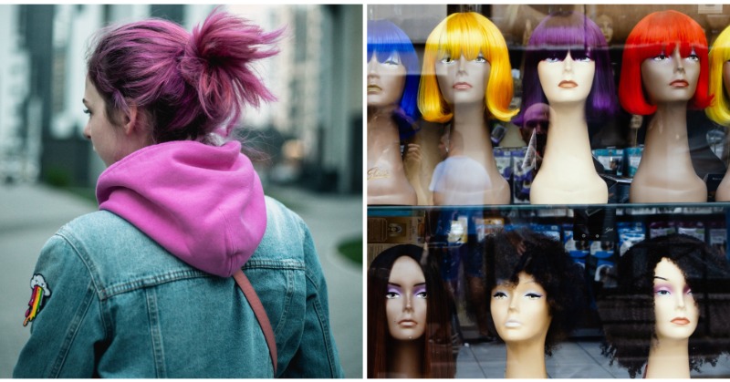 Woman starts wearing 'terrible wigs' at work after office bans her pink hair