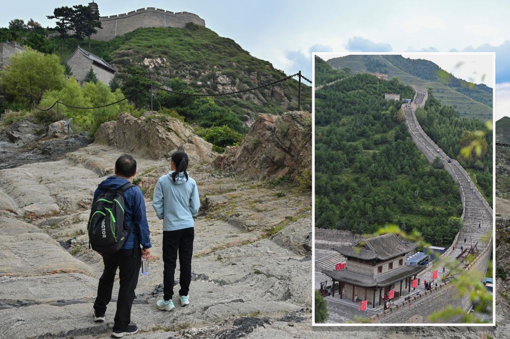 Workers arrested for opening a hole in the Great Wall of China to easily pass through, causing 'irreversible' damage