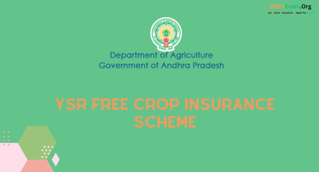 YSR Free Crop Insurance Scheme
