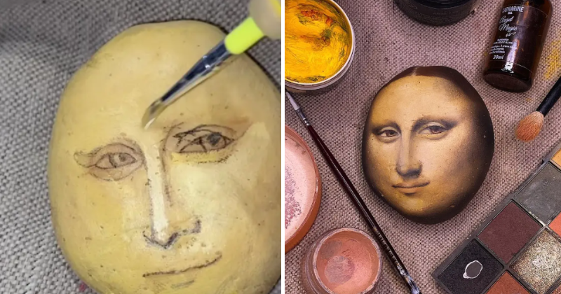 You need to see this today: Viral makeup artist recreates the 'Mona Lisa' on a potato