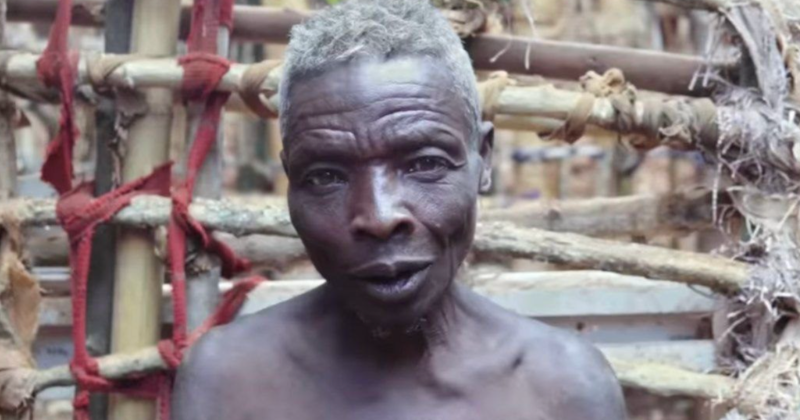 A 77-year-old African man has lived in isolation for 55 years to avoid contact with women
