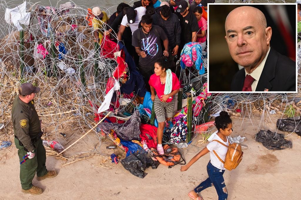 Alejandro Mayorkas admits that 600,000 illegal 'escapees' crossed the border in 2023 and describes the immigration system as 'broken'