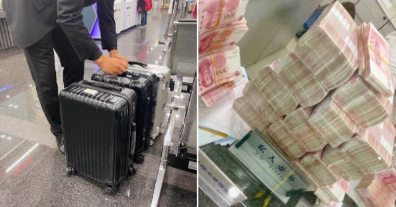 Bank staff manually count Rs 6.5 million in cash after Chinese millionaire withdraws it