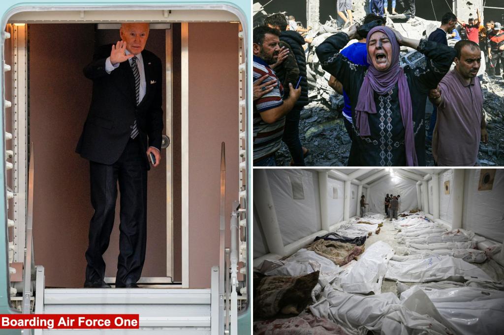 Biden heads to Israel as Gaza hospital explosion disrupts Middle East trip