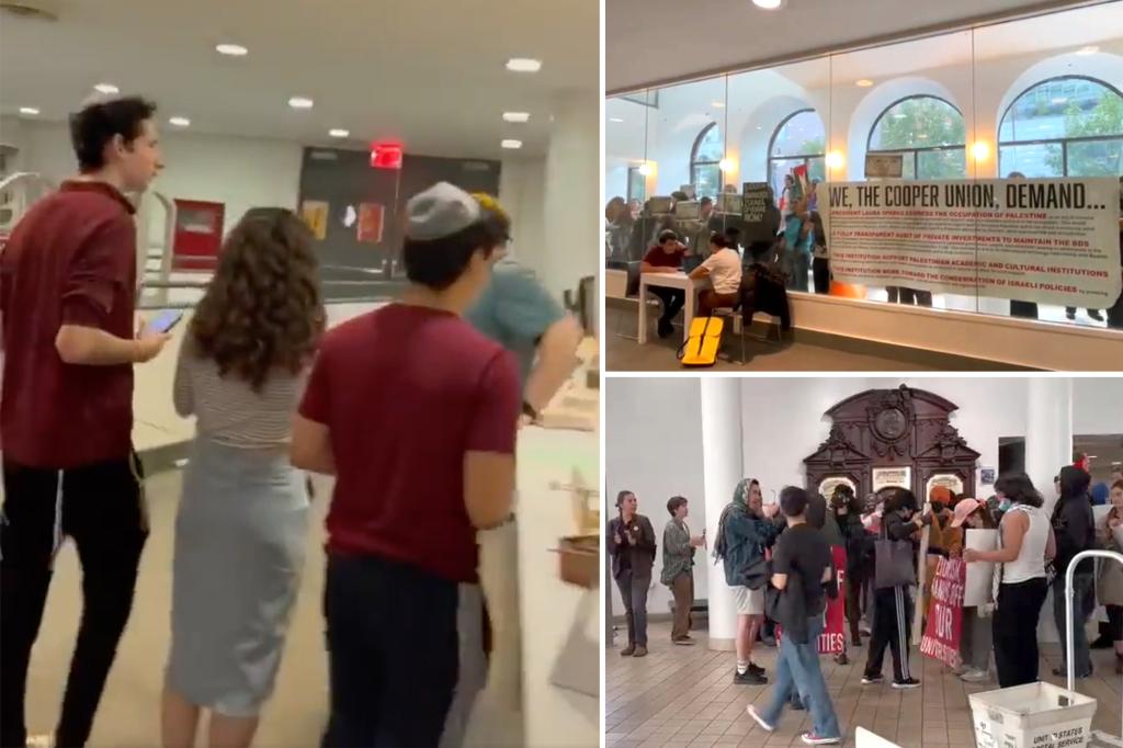 Cooper Union barricades Jewish students inside library as pro-Palestinian protesters pound on doors