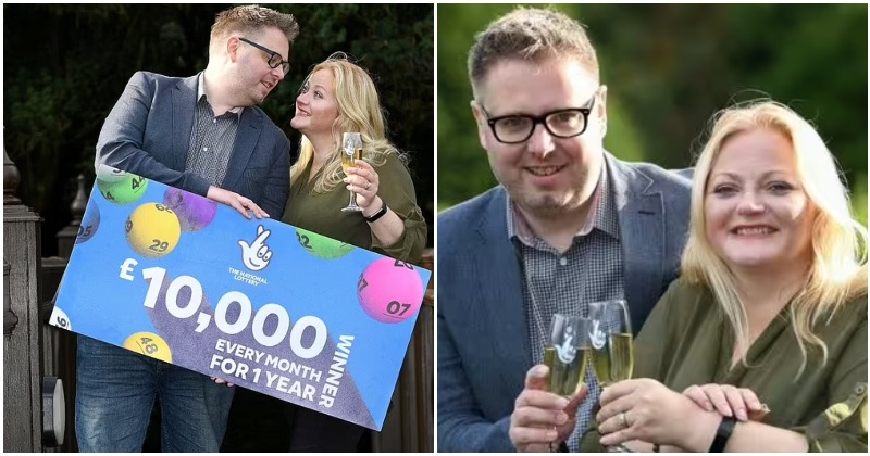 Couple who ignored 4 lottery emails discovered they had won £10,000 a month for a year
