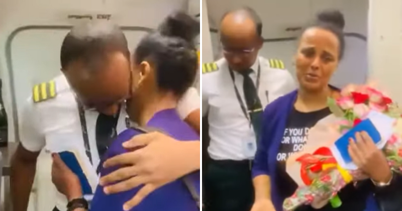 'Dream come true': Mom who worked for 30 years as a housekeeper burst into tears after seeing her son in a pilot's uniform
