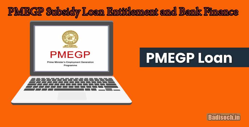 Eligibility for loans with PMEGP subsidy and bank financing at kviconline.gov.in