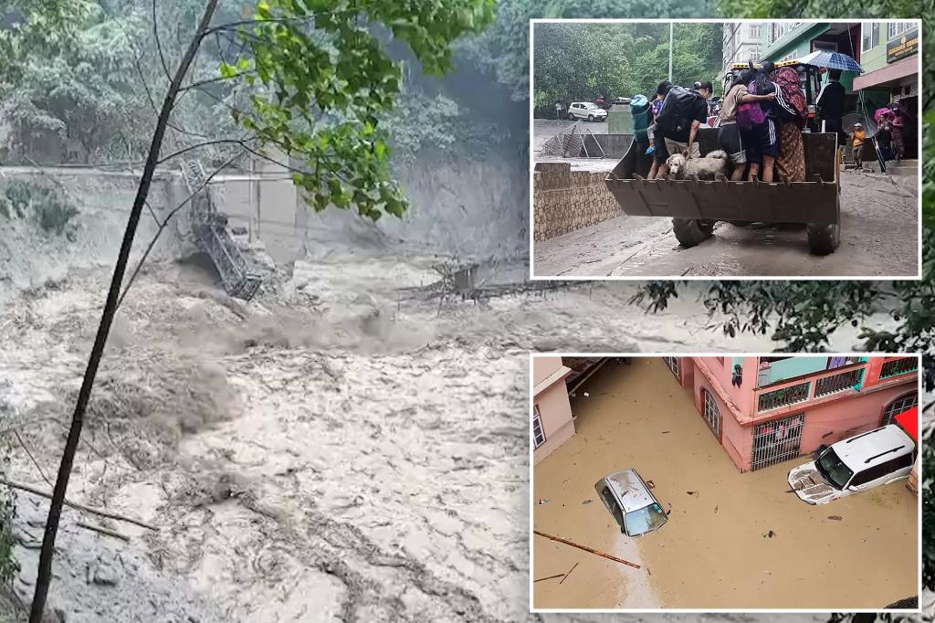 Flash floods kill at least 14 in northeast India, more than 100 missing