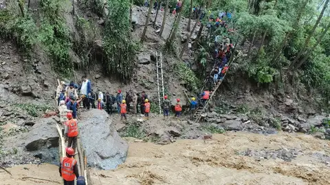 Heavy Rains in Lachung, Sikkim