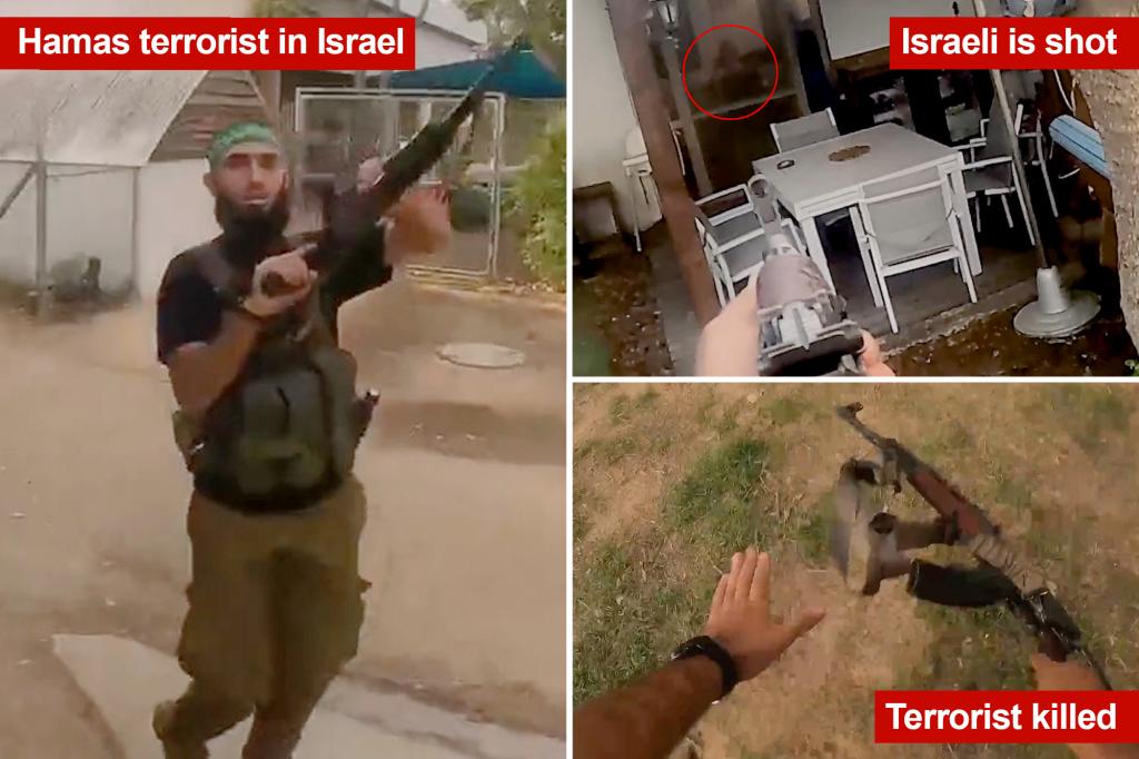 IDF releases video of Hamas gunman raiding Israeli homes before being eliminated