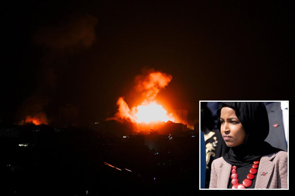 Ilhan Omar fuels outrage by asking that the United States not send weapons to support "war crime" in Israel