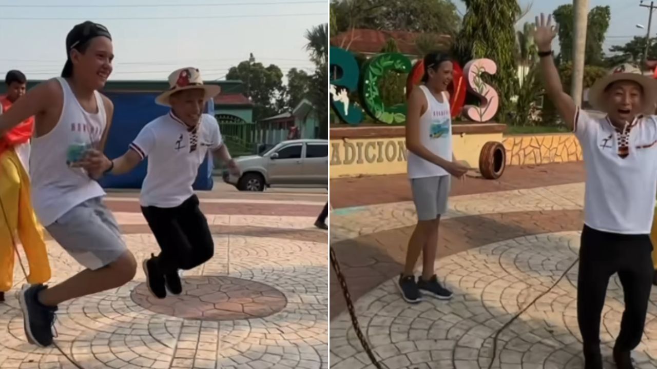 Jumping the rope!  Shin Fujiyama visits the capital of traditional games in Honduras
