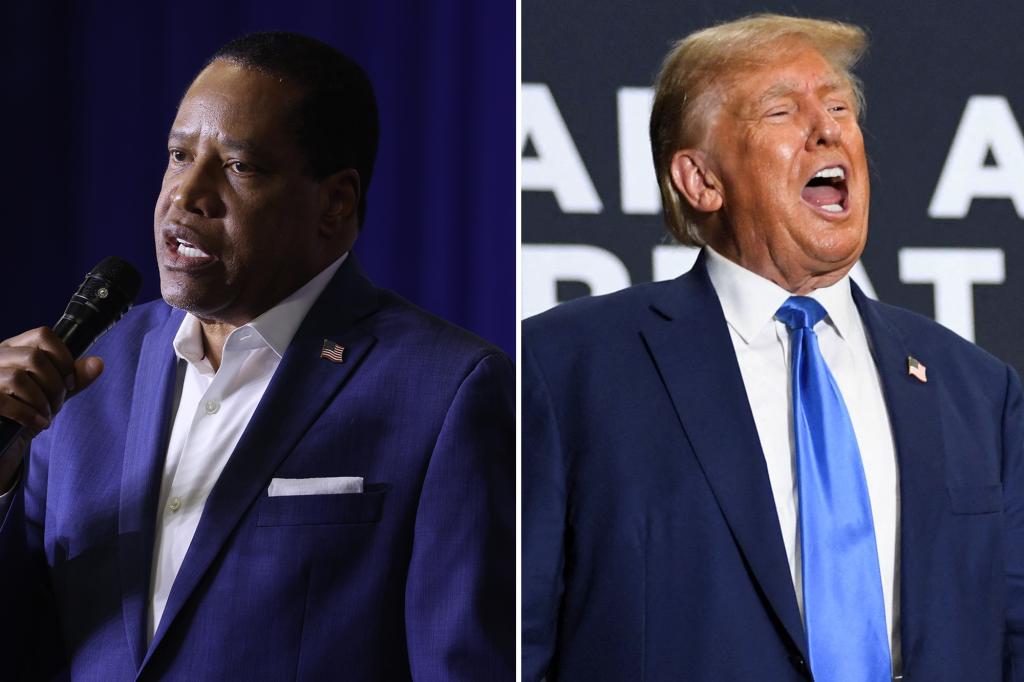 Larry Elder suspends 2024 presidential campaign and endorses Donald Trump