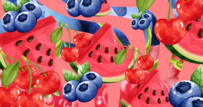Last optical illusion: try to detect the strawberry hidden among other fruits
