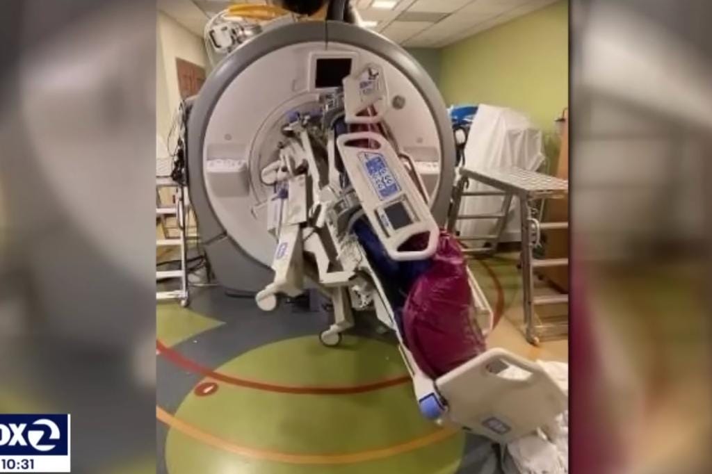 MRI machine catches nurse in freak accident