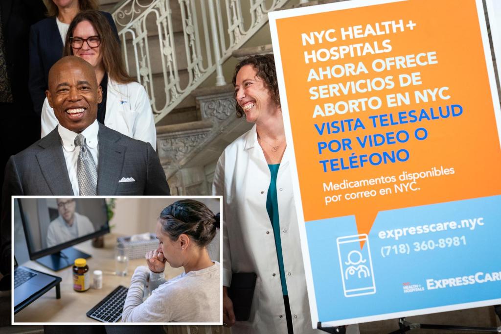 New York City is the first in the US to offer 'on-demand' abortion kits by phone and virtual appointment.