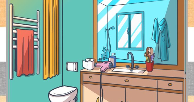 Optical Illusion: Test your IQ and find the chicken inside the bathroom in 9 seconds