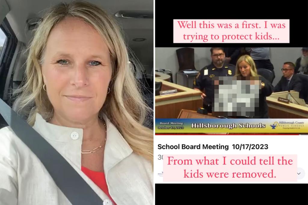 Outraged Florida mother stopped sharing book with nudity and sexual acts at school board meeting