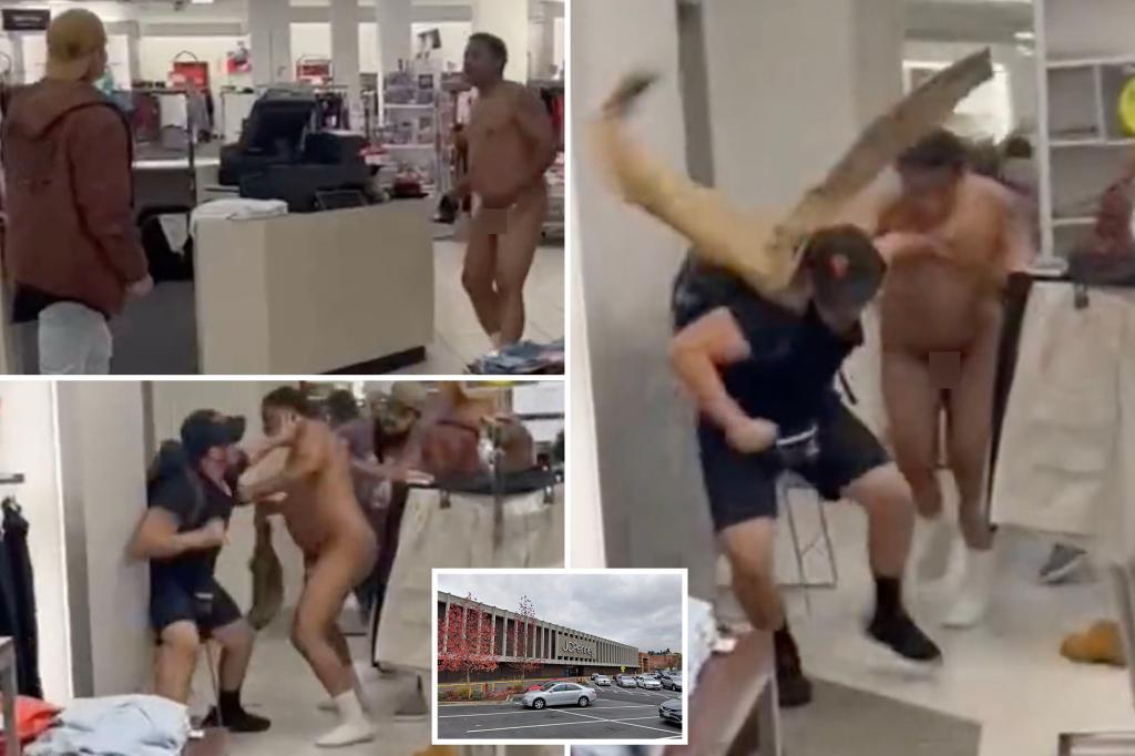 Parents beat naked man and accuse him of trying to touch their children inside JCPenney store