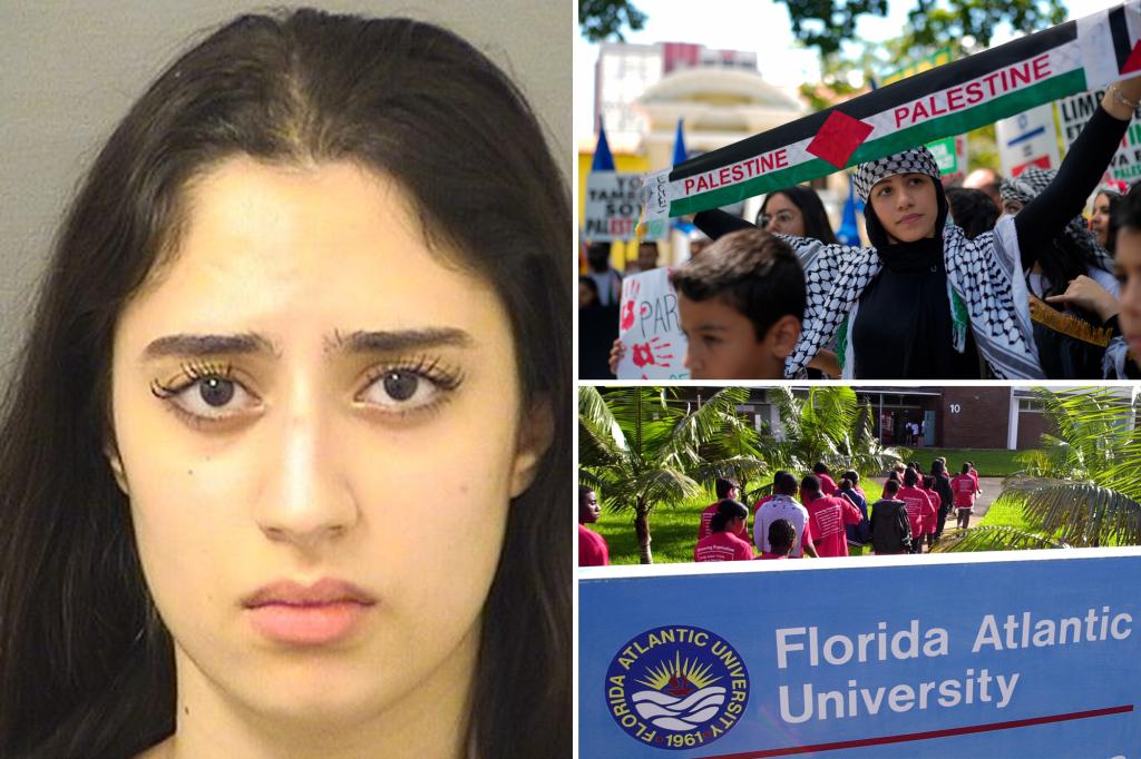 Pro-Palestinian Florida student accused of kicking police officer during campus protest