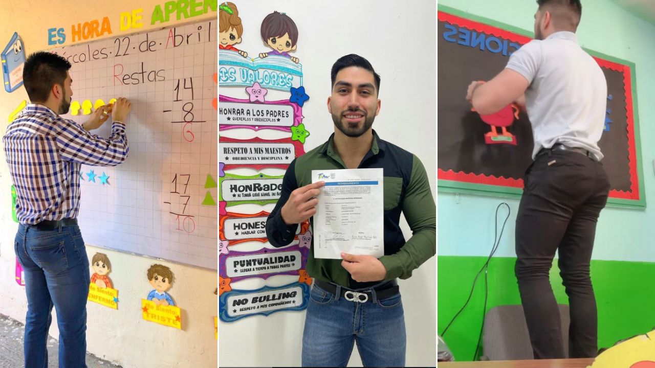 Un docente mexicano se ha ganado el corazón de sus más de 340 mil seguidores en TikTok y 122 mil en Instagram, y no precisamente por su manera de impartir clases.