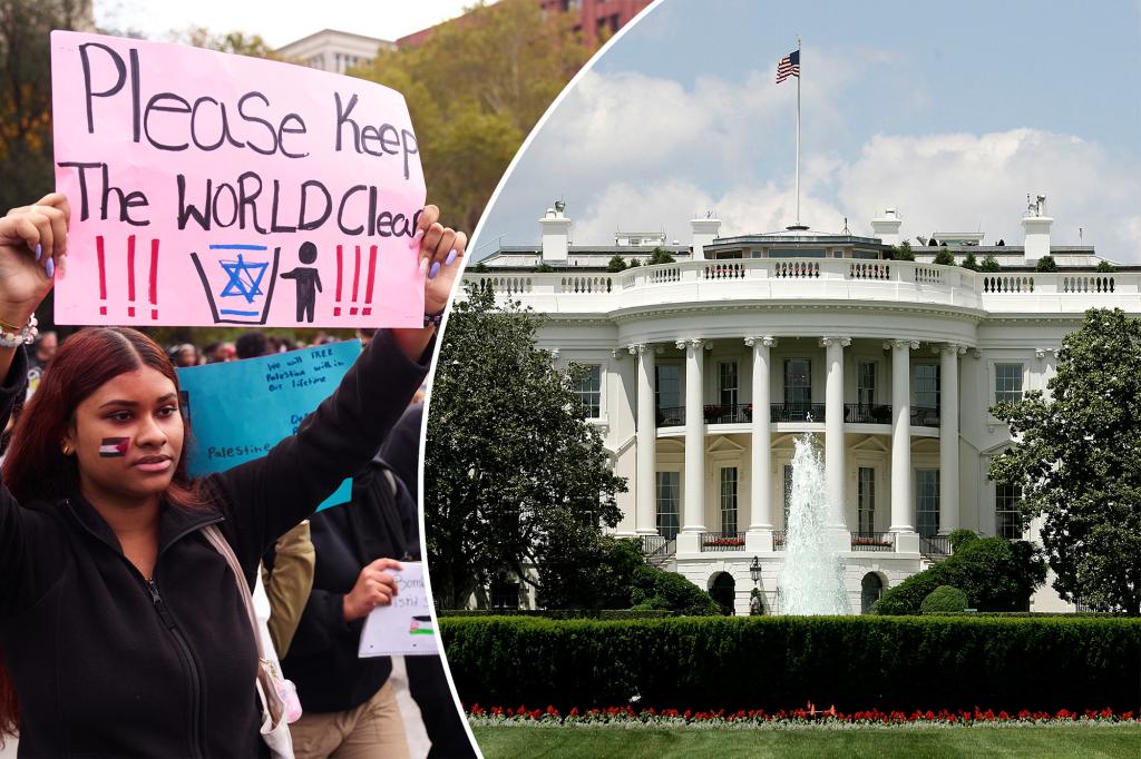 White House calls campus protests against Israel 'definition of unacceptable'