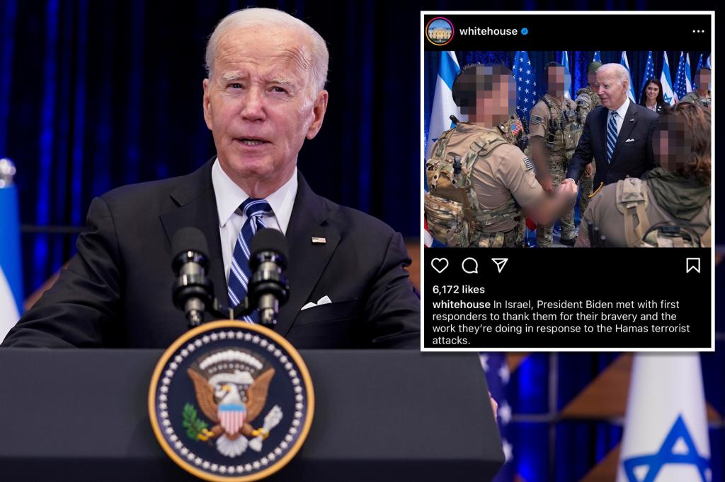 White House publishes, then deletes, photos of special operators working to free Hamas hostages.