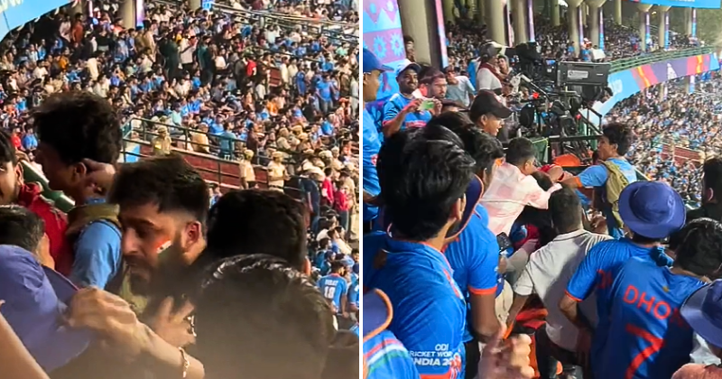 World Cup 2023, IND vs AFG: Fight breaks out between cricket fans during match at Arun Jaitley Stadium