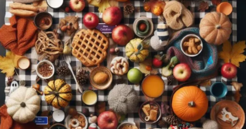 An optical illusion for Thanksgiving: find the turkey hidden on the table
