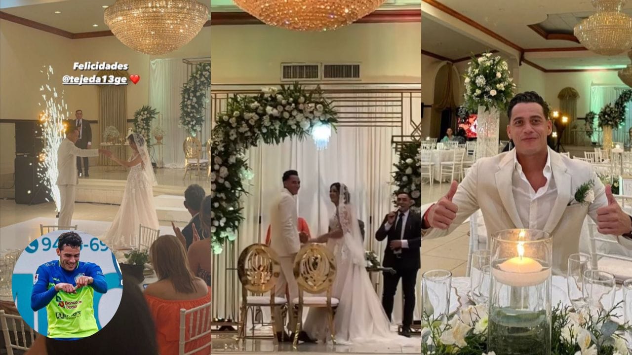 Ángel Gabriel Tejeda celebró la noche del viernes su boda junto a su ahora esposa Andrea Nuñez, ambos dieron sí en su ceremonia.
