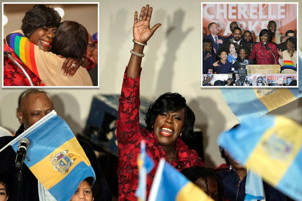 Cherelle Parker elected first woman to lead Philadelphia in easy victory