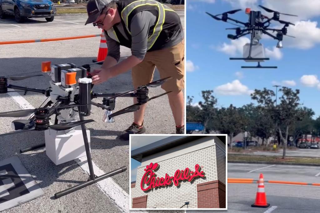Chick-fil-A now offers drone delivery service at Florida location