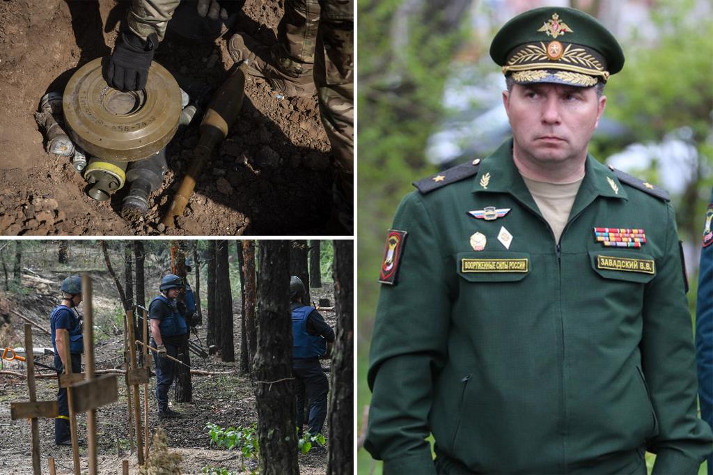 Decorated Russian general blows up on landmine in Ukraine possibly placed by another unit