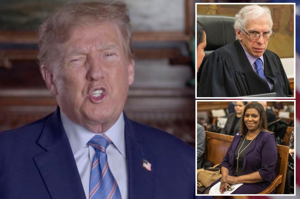 Donald Trump attacks 'psychopathic' civil cases judge and 'radical left' prosecutors in Thanksgiving message